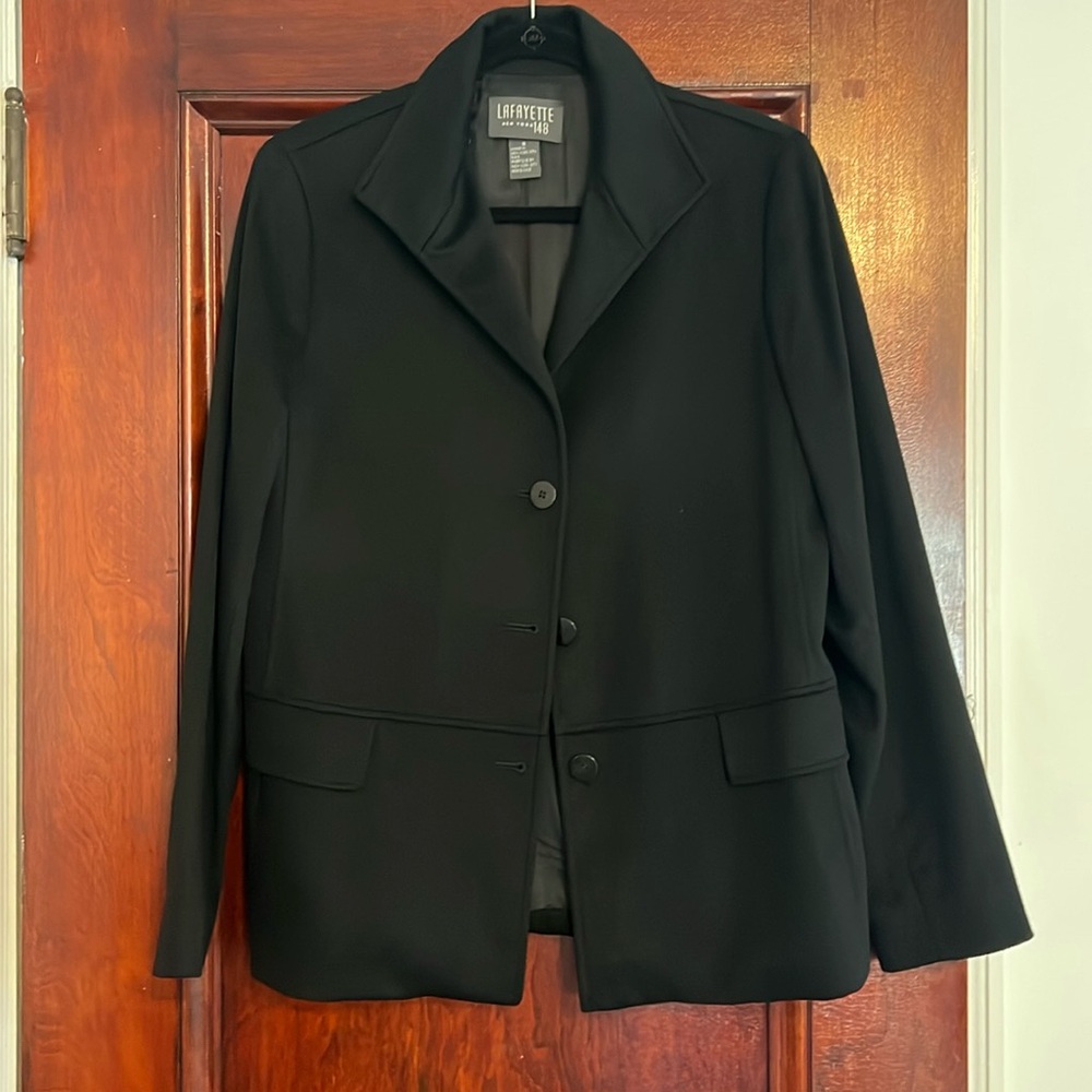 Black cashmere blazer